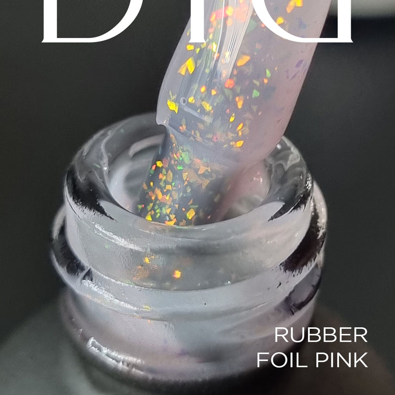 Gel  polish, Rubber base foil, Pink  , 10ml