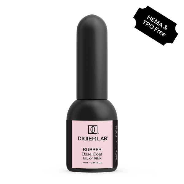 Gel Polish, Rubber Base Coat, Milky Pink, Didier Lab, 10 ml - without HEMA and TPO