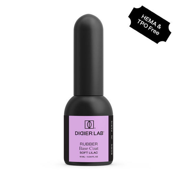 Gel polish, Rubber base coat, Soft lilac , 10ml