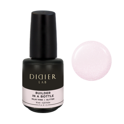 Builder Gel In a Bottle Didier Lab Milky Pink Glitter 15ml