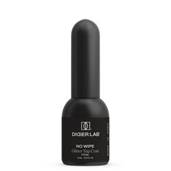 Gel polish "Didier Lab", Glitter Top coat, Pink, 10 ml