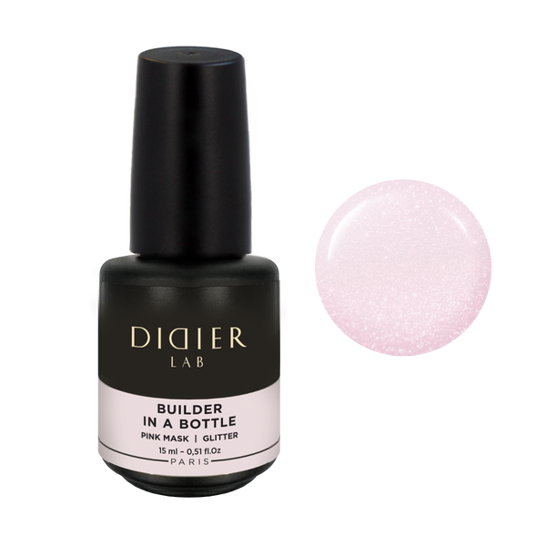 Builder Gel In a Bottle Didier Lab Pink Mask Glitter 15ml