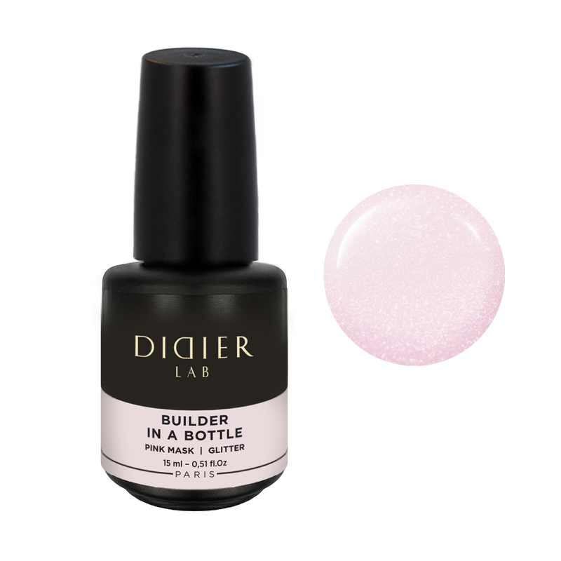 Builder Gel In a Bottle Didier Lab Pink Mask Glitter 15ml