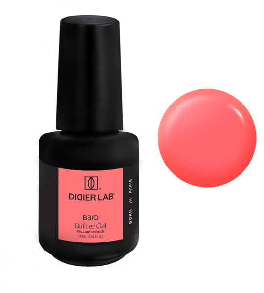 Builder Gel BBIO "Didier Lab" Brillant Orange, HEMA & TPO free, 15ml