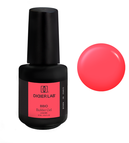 Builder Gel BBIO "Didier Lab" Love Red, HEMA & TPO free, 15ml