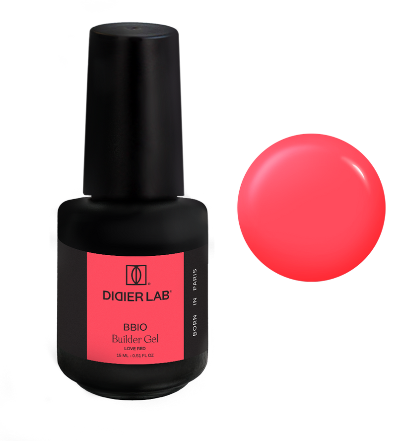 Builder Gel BBIO "Didier Lab" Love Red, HEMA & TPO free, 15ml