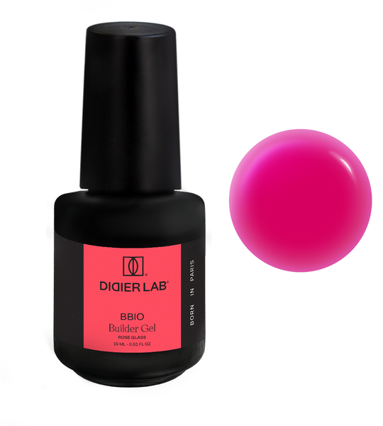 Builder Gel BBIO "Didier Lab" Rose Glass, HEMA & TPO free, 15ml