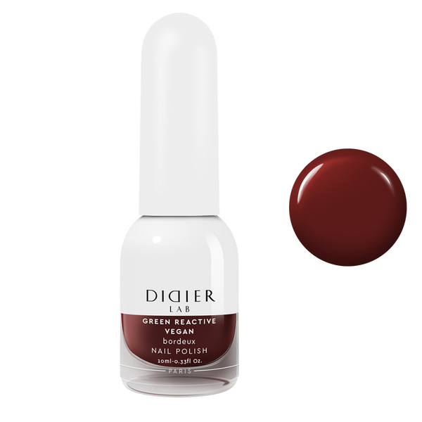 Green Reactive Vegan Nail Polish Didier Lab Bordeux 10ml