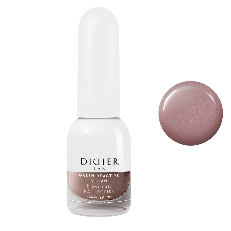 Green Reactive Vegan Nail Polish Didier Lab Brown Mist 10ml