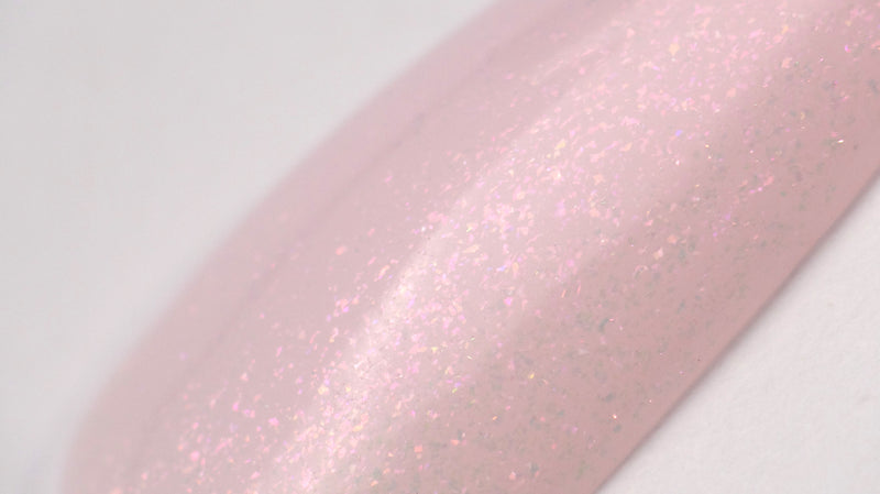 Gel polish "Didier Lab", Glitter Top coat, Pink, 10 ml
