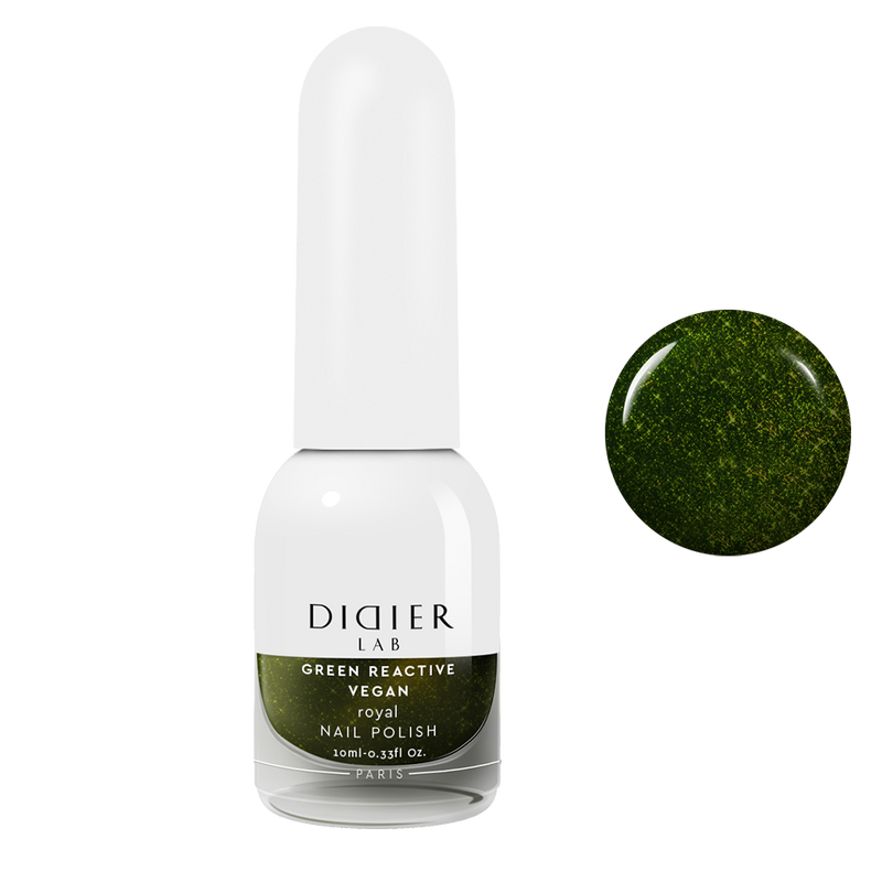 Green Reactive Vegan Nail Polish Didier Lab Royal 10ml