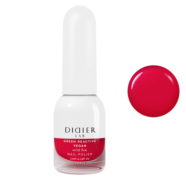 Green Reactive Vegan Nail Polish Didier Lab Wild Fire 10ml