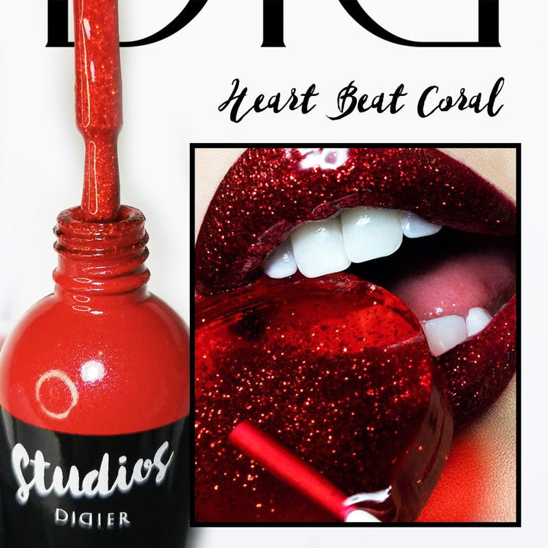 ''STUDIOS DIDIER'' GEL POLISH, HEART BEAT CORAL