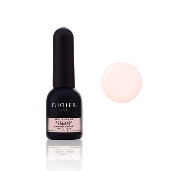 Gel polish, Rubber base coat, Creamy Pink, 10ml