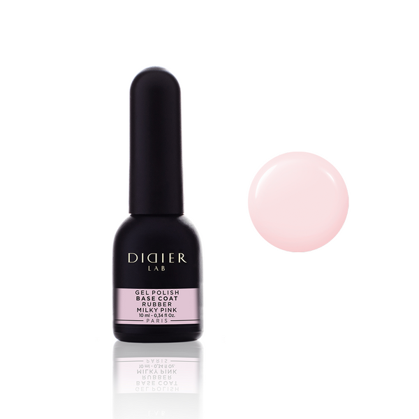 Gel polish, Rubber base coat, Milky Pink, 10ml