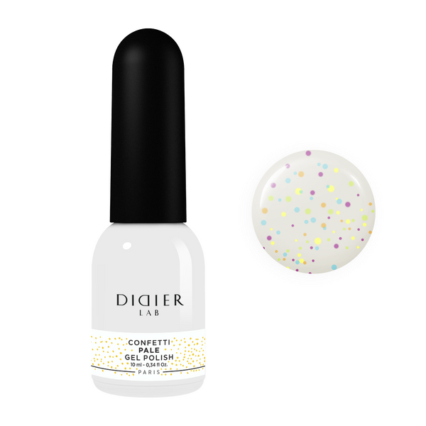 GEL POLISH "DIDIER LAB", CONFETTI, PALE 10ML