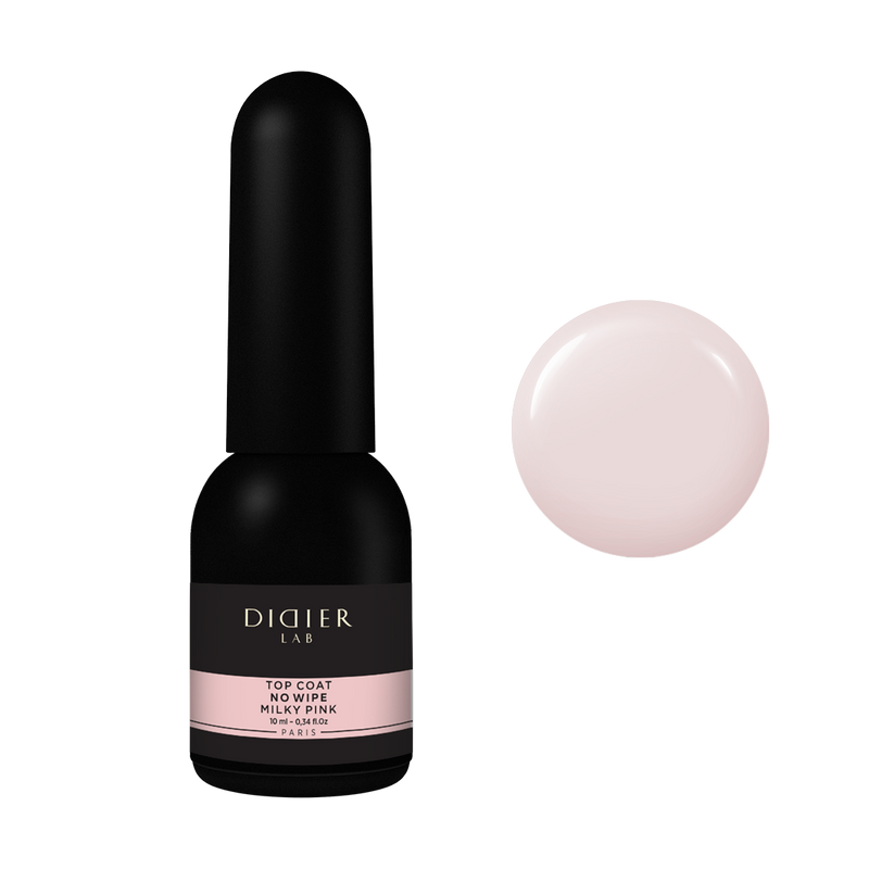 Top Coat No Wipe Didier Lab Milky Pink 10ml