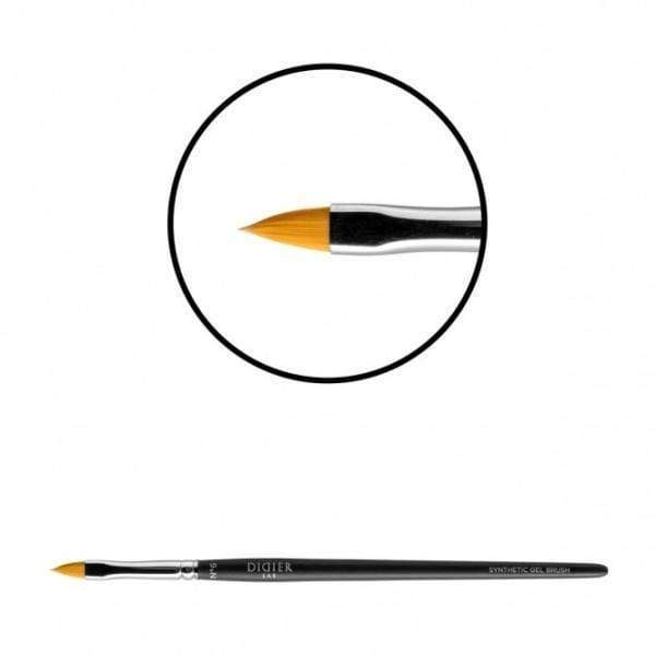 Didierlab Brushes Gel brush "Didier Lab", No6, cat's tongue, (golden toray), 1psc