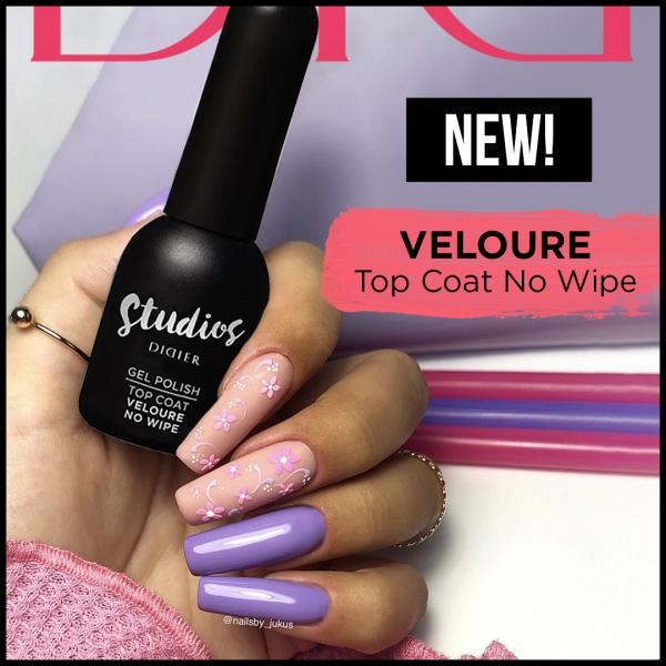 Didier Polish Studios Gel, Velvet Top coat No wipe, 8 ml